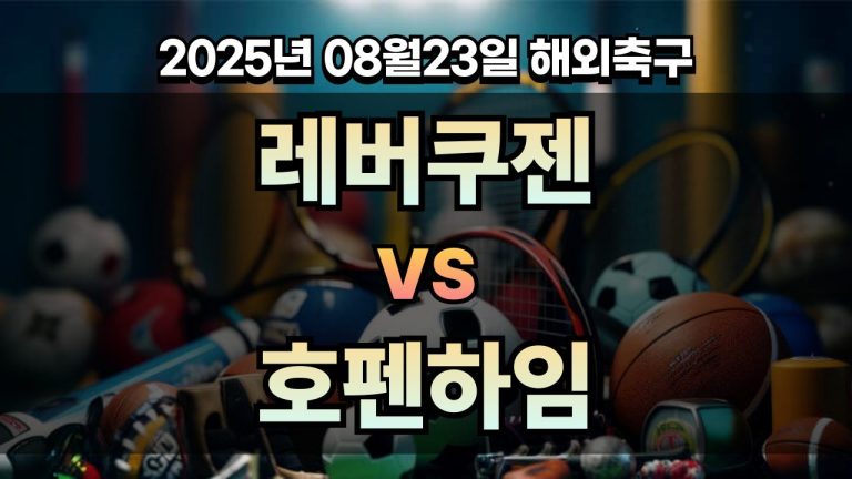 픽대디 해외축구 경기분석 | 레버쿠젠 vs 호펜하임