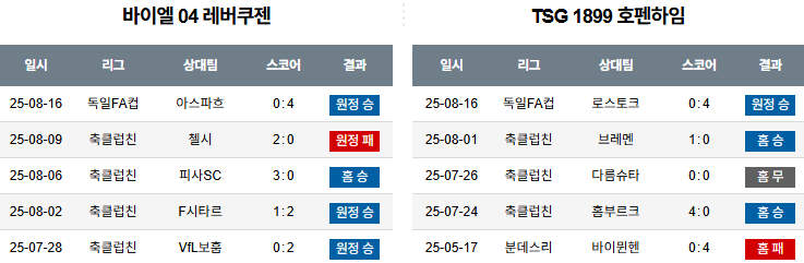 픽대디 해외축구 경기분석 | 레버쿠젠 vs 호펜하임