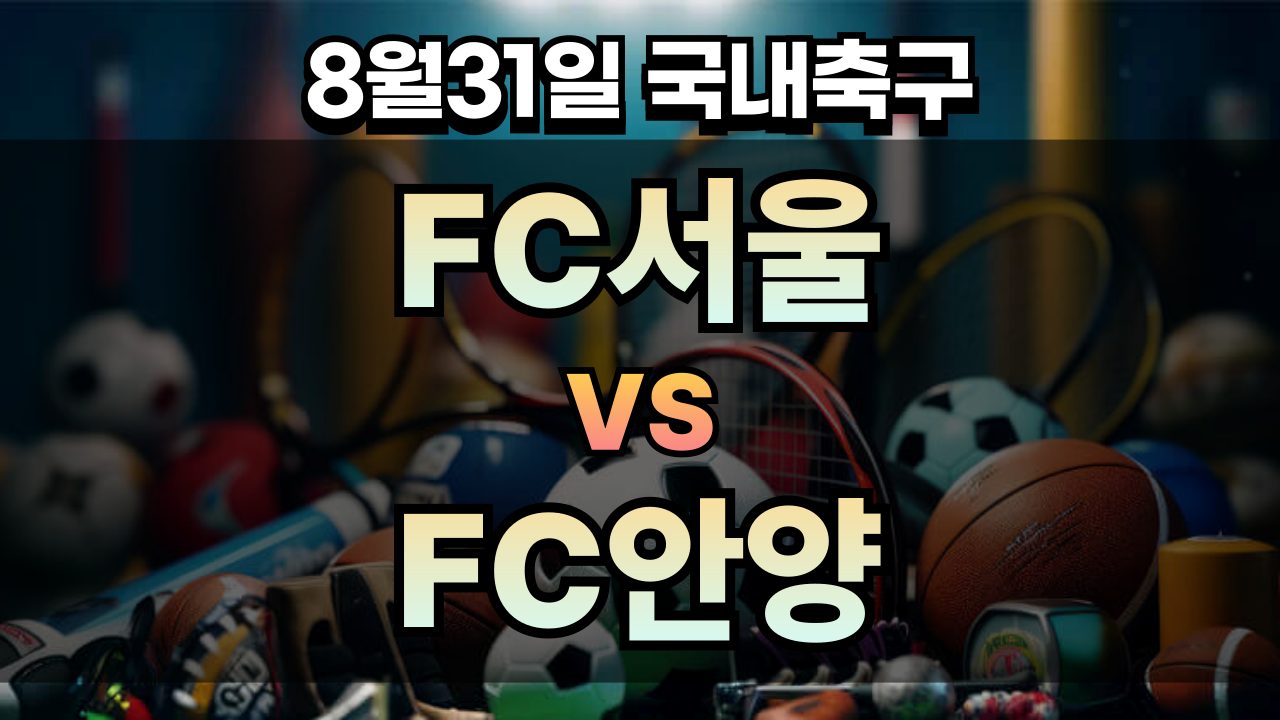 픽대디 국내축구 경기분석 | FC서울 vs FC안양